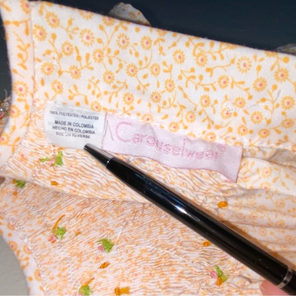 Carouselwear Girl’s Bishop Dress with Hand Smocking Size 7 Easter Dress - Picture 9 of 15